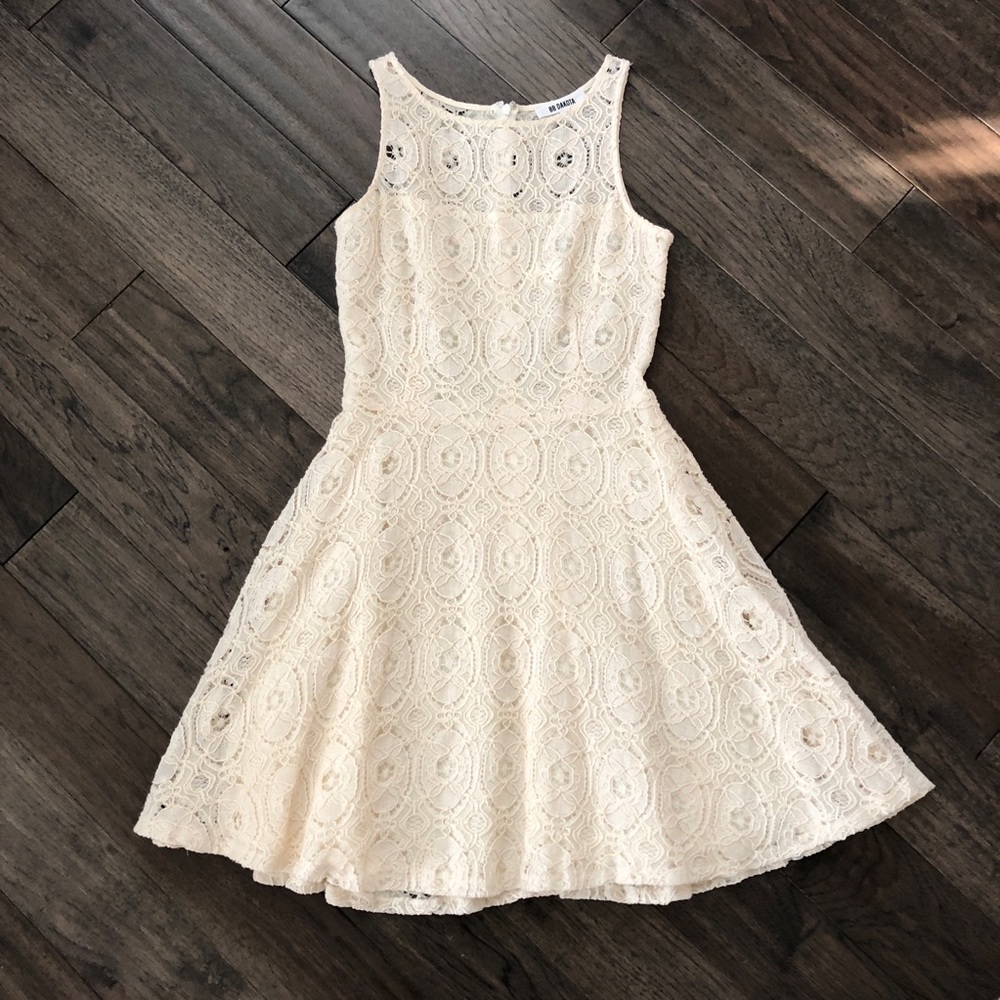 BB Dakota Nordstrom Renley white lace dress